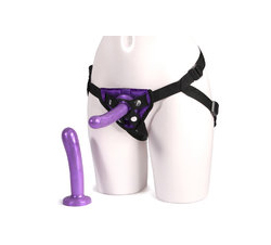 Tantus Bend Over Unisex Intermediate Vibrating Strap-On Harness with 2   